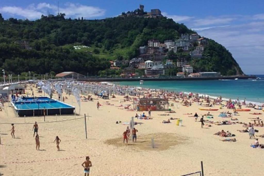 Apartamento A 5Min De La Playa De Ondarreta 산세바스티안 외부 사진